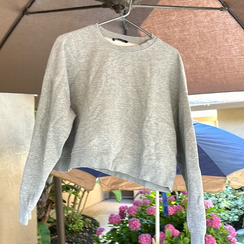 Light gray Zara sweatshirt
